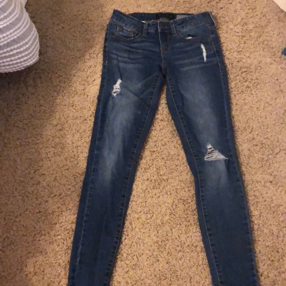 Aeropostale size 0 ripped jeans/jeggings.